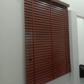 wooden blinds